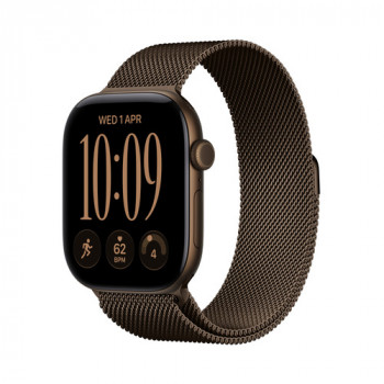 Apple Watch Series 12 GPS + Cellular 42mm tamsiai bronzinio aliuminio korpusas su tamsiai bronzine Milanese kilpa