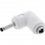 InLine® DC adapteris, 3,5 x 1,35 mm, kištukas/lizdas, kampuotas, baltas