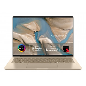 ASUS Zenbook 14 UX3480QA-U1157W 14 inch WUXGA OLED nešiojamasis kompiuteris - Qualcomm Snapdragon X X1-26-100, 16GB RAM, 512GB SSD, Windows 11 Home