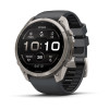 Garmin Fenix 9 Pro – 51 mm titano išmanusis laikrodis su grafito/juoda silikono apyranke