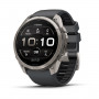 Garmin Fenix 9 Pro – 51 mm titano išmanusis laikrodis su grafito/juoda silikono apyranke