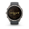 Garmin Fenix 9 Pro – 51 mm titano išmanusis laikrodis su grafito/juoda silikono apyranke