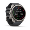 Garmin Fenix 9 Pro – 51 mm titano išmanusis laikrodis su grafito/juoda silikono apyranke