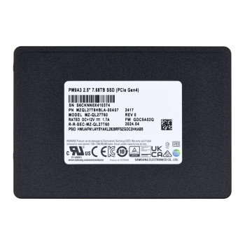 Samsung PM9A3 7.68TB 2.5 inch serverio SSD, OEM (MZQL27T6HBLA-00A07)