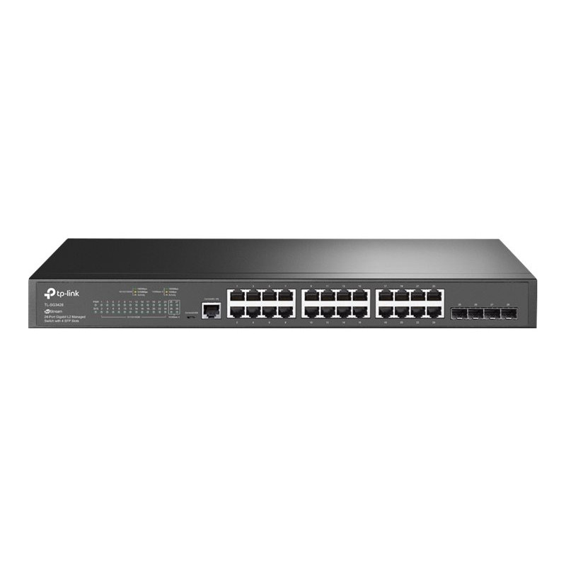 TP-Link Omada SG3428 (JetStream) 24 prievadų gigabitinis komutatorius, 4x SFP, V2.4