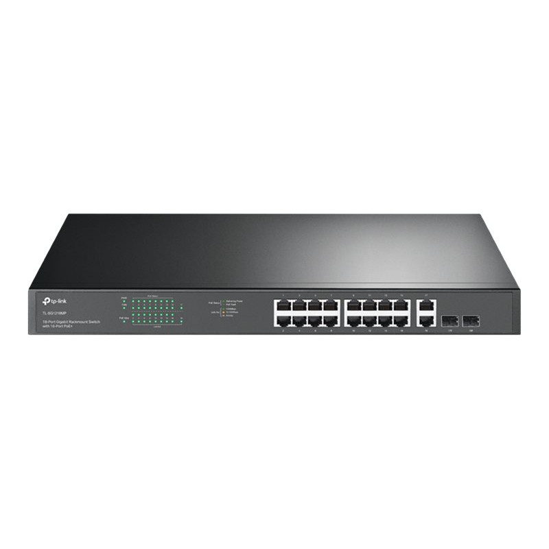 TP-Link komutatorius TL-SG1218MP 18 prievadų Gigabit PoE V5.4