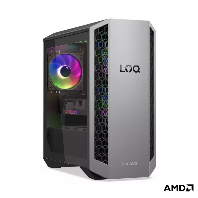 Lenovo LOQ Tower 26ADR10 stalinis kompiuteris – AMD Ryzen 7 8745HX, 32GB RAM, 1TB SSD, NVIDIA GeForce RTX 5050 8GB, Windows 11 Home