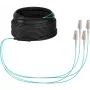 EFB-Elektronik OM3 magistralinis kabelis U-DQ(ZN)BH, 4 skaidulos, 1x4 LC–LC, 30 m, Dca, LSZH (O8303S30OM3)