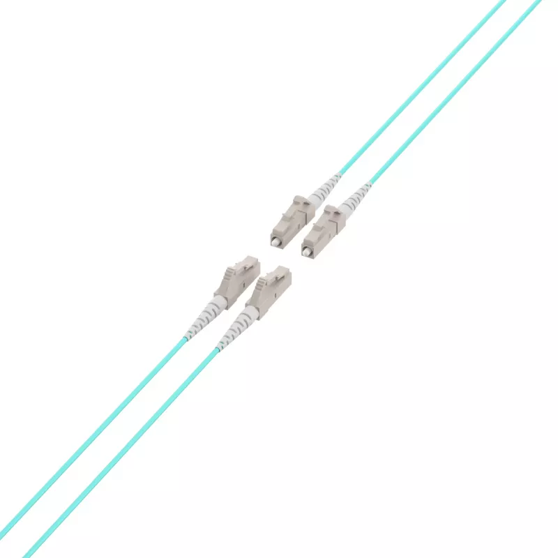 EFB-Elektronik OM3 magistralinis kabelis U-DQ(ZN)BH, 4 skaidulos, 1x4 LC–LC, 30 m, Dca, LSZH (O8303S30OM3)