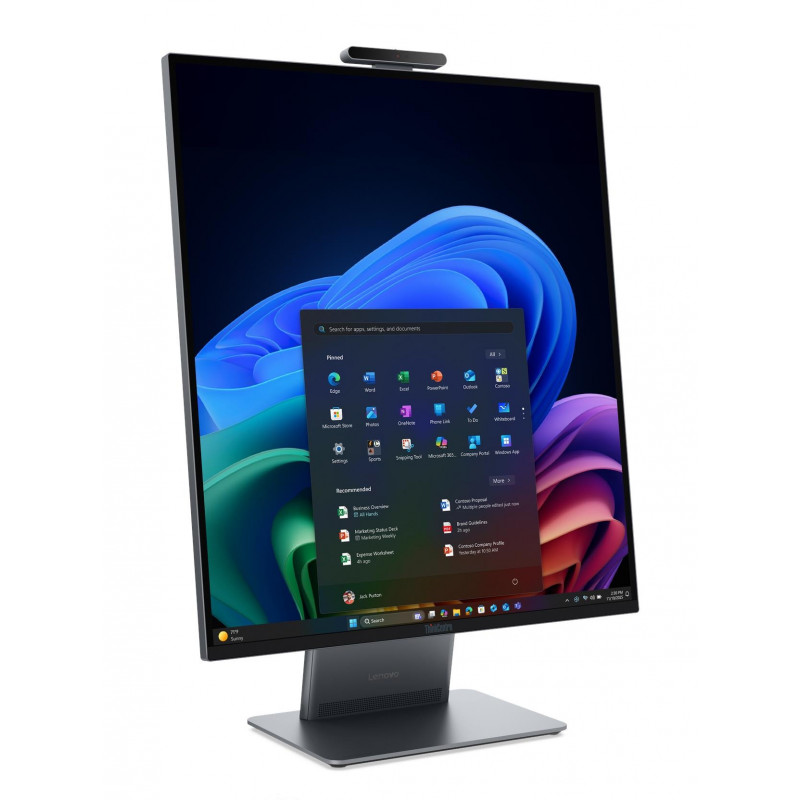 Lenovo ThinkCentre X AIO 27.6 inch QHD 16:18 viskas viename kompiuteris - Intel Core Ultra 5 325, 16GB RAM, 512GB SSD, Windows 11 Pro