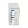 EFB Elektronik DIN bėgelio šviesolaidžio dėžutė OS2 G652D, 12x LC pigtail, 6x LC duplex jungtys (BHS70921.12)