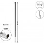 Delock WiFi 5800 MHz antena N kištukas 10 dBi daugiakryptė standi lauko pilka 60 cm (60767)