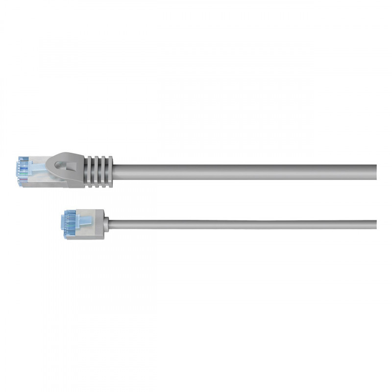 Goobay Slim Cat6a U/FTP tinklo kabelis RJ45, 1 m, pilkas