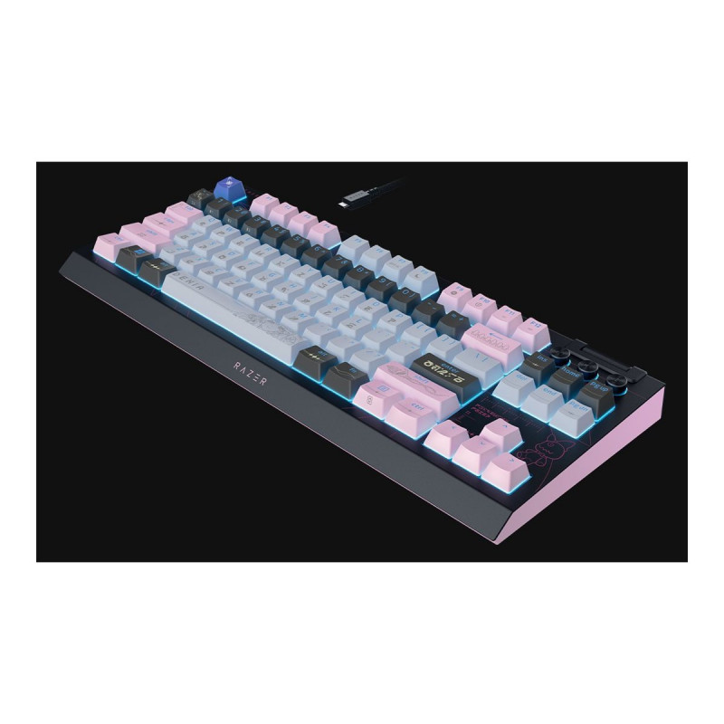 Razer BlackWidow V4 Tenkeyless HyperSpeed belaidė žaidimų klaviatūra, US, Orange Switch, Wuthering Waves leidimas