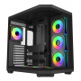 FSP U580 ARGB ATX Ultra bokštas žaidimų korpusas – juodas