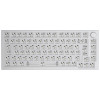 Glorious GMMK Pro balta ledo 75% TKL klaviatūra - Barebone, ISO išdėstymas, sidabrinė