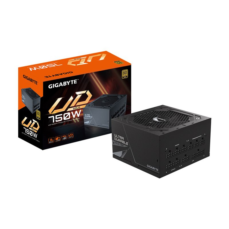 GIGABYTE UD750GM 750W ATX maitinimo šaltinis, 80+ Gold, visiškai modulinis