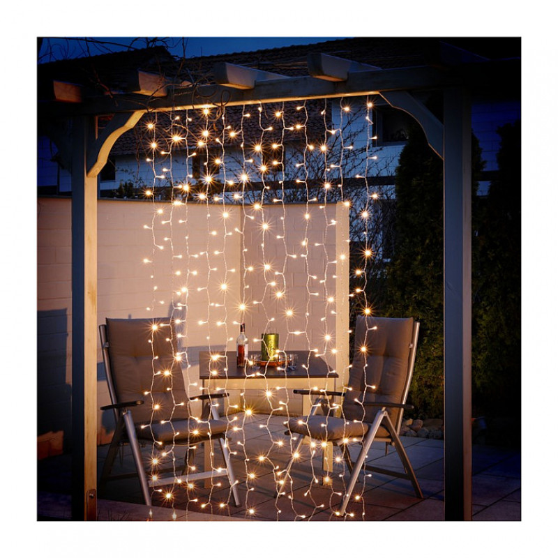 Goobay 300 LED šviesos užuolaida permatoma 2,5 m
