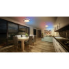 Osram SMART+ WiFi Orbis Magic sieninė/lubų šviestuvas 500 mm, RGB+TW, reguliuojamo ryškumo, 38 W - juodas/baltas