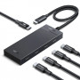 Ugreen USB-C šakotuvas į 4x USB-C 3.2 / 1x USB-C 100W PD CM806 juodas