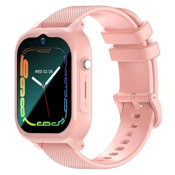 iWear Z01 Pro 4G LTE SIM / GPS LBS WiFi sekimo IPX7 vaikų laikrodis ir telefonas su HD kamera, rožinis