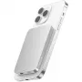 Nevox belaidis magnetinis power bank Qi2, 5000 mAh, sidabrinis/baltas