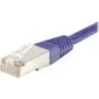 Exertis Connect neužkliūvantis Cat6 S/FTP komutacinis kabelis RJ45, 10 m, violetinės spalvos