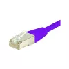 Exertis Connect neužkliūvantis Cat6 S/FTP komutacinis kabelis RJ45, 10 m, violetinės spalvos