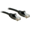 Lindy Cat6 U/UTP komutacinis kabelis RJ45, 7,5 m, juodas