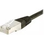 Exertis Connect neužkliūvantis Cat6 S/FTP komutacinis kabelis RJ45, 10 m, juodas