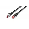Wirewin Cat6a S/FTP komutacinis kabelis, 2 m, juodas