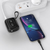 Dudao K32 nešiojamas įkroviklis 22.5W 10000 mAh su įmontuotu USB-C/ Lightning kabeliu - juodas