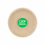 Gogreen Go Green kompostuojamos cukranendrių lėkštės Ø15 cm, 10 vnt.