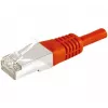 Exertis Connect Cat6a F/UTP tinklo kabelis RJ45 su plonu apsauginiu dangteliu, 2 m, raudonas (859535)