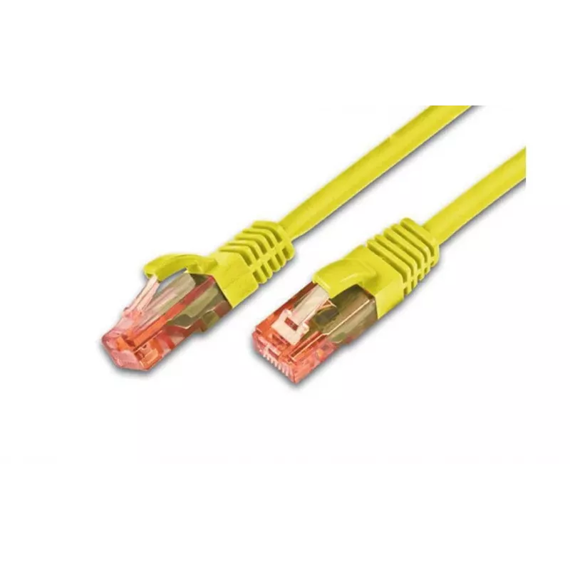 Wirewin Cat6 U/UTP komutacinis kabelis, 0,5 m, geltonas