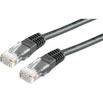 Secomp Cat6 U/UTP komutacinis kabelis RJ45, 5 m, juodas