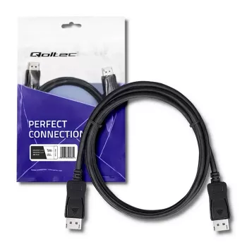 Qoltec DisplayPort 1.4 kabelis, kištukas–kištukas, 8K, 1 m (50585)