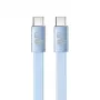 TB USB 2.0 kabelis USB-C į USB-C, 1 m, 60 W, mėlynas
