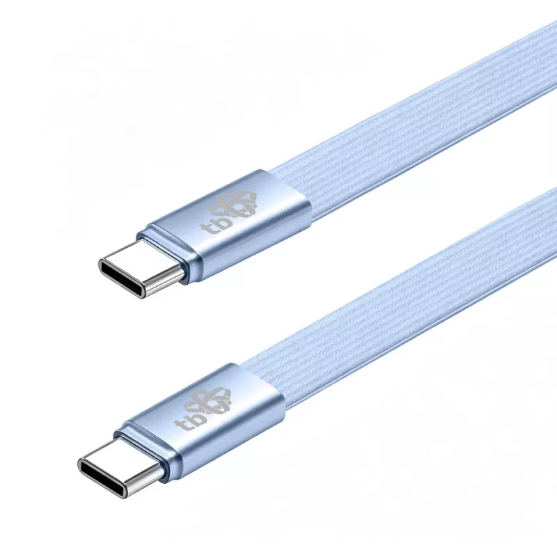 TB USB 2.0 kabelis USB-C į USB-C, 1 m, 60 W, mėlynas