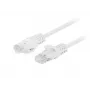 Lanberg Cat5e U/UTP komutacinis kabelis RJ45, 0,25 m, baltas, 10 vnt. paketas