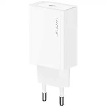 Usams įkroviklis T69 20W USB-C baltas