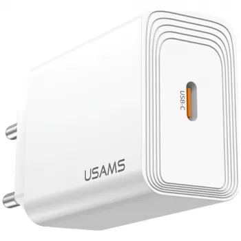 Usams įkroviklis T69 20W USB-C baltas