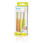 Kidsme šaukštelių rinkinys (3 vnt.), oranžinės, geltonos, žalios spalvos, nuo 3 mėnesių