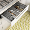 KIS Box Sistemo Organizer 6 15 x 15 x 5 cm permatomas/šviesiai pilkas