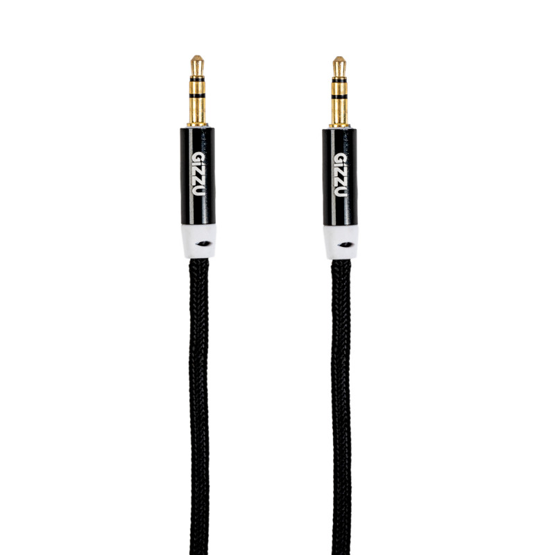 Gizzu 3,5 mm AUX kabelis 2 m – juodas
