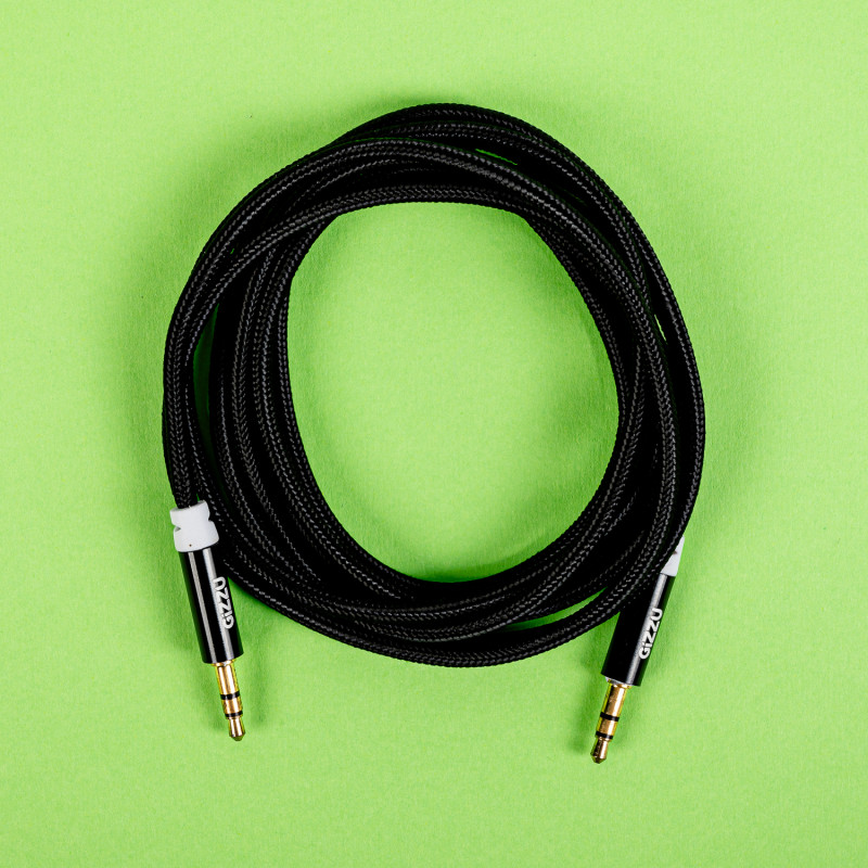 Gizzu 3,5 mm AUX kabelis 2 m – juodas
