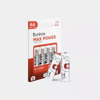 Uniross Max Power baterijos AA / LR6 2900mAh, 4 vnt.