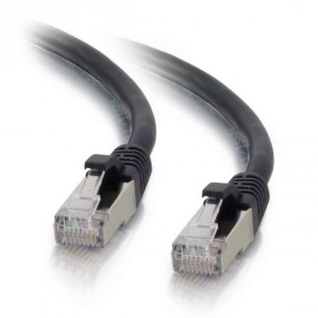 Mercodan Cat6a S/FTP komutacinis kabelis, 0,25 m, juodas
