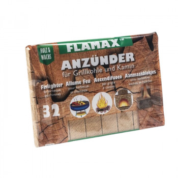 Flamax ekologiški uždegimo kubeliai, 32 vnt.