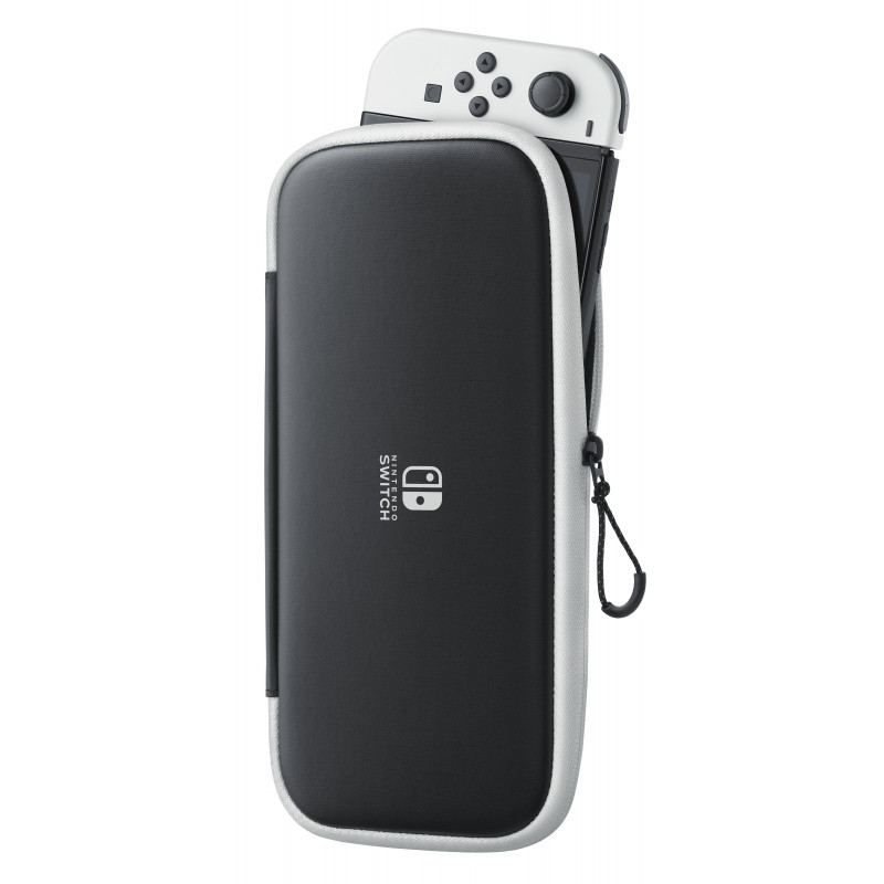Nintendo Switch dėklas ir ekrano apsauga (juoda/balta)